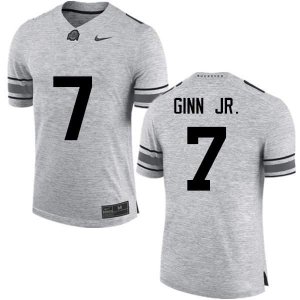 NCAA Ohio State Buckeyes Men's #7 Ted Ginn Jr. Gray Nike Football College Jersey HDT4145CX